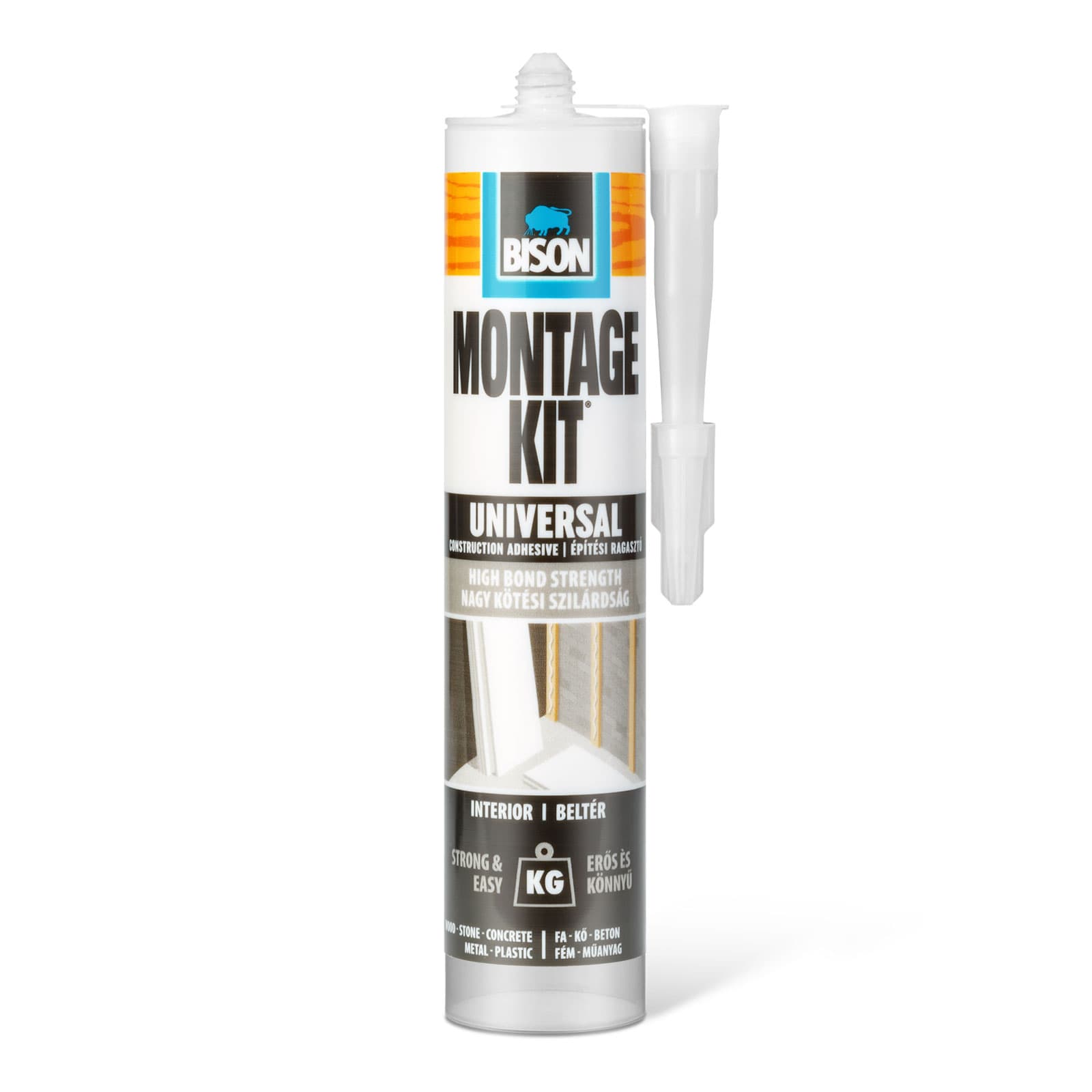 Adeziv de montaj universal Bison Montagekit Universal, 440 g, fara solventi — imagine 1