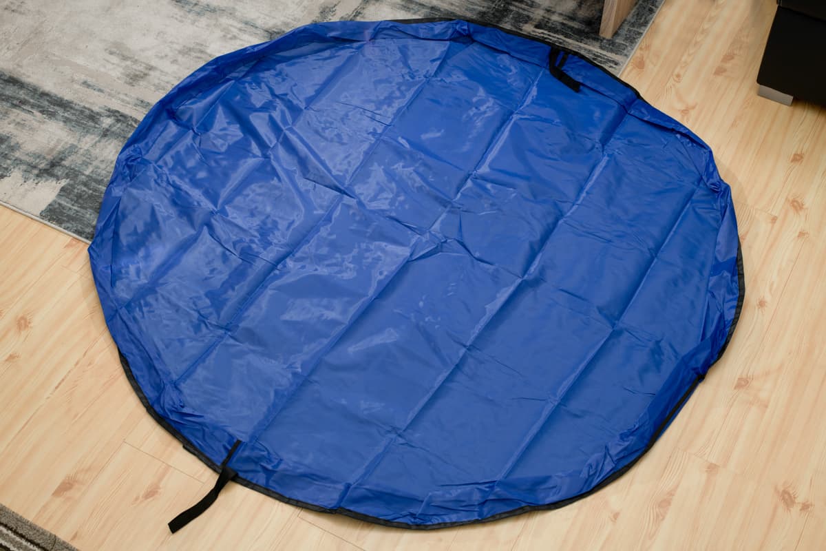 Covoras de joaca 2in1 Albastru Diametru 150cm — imagine 4