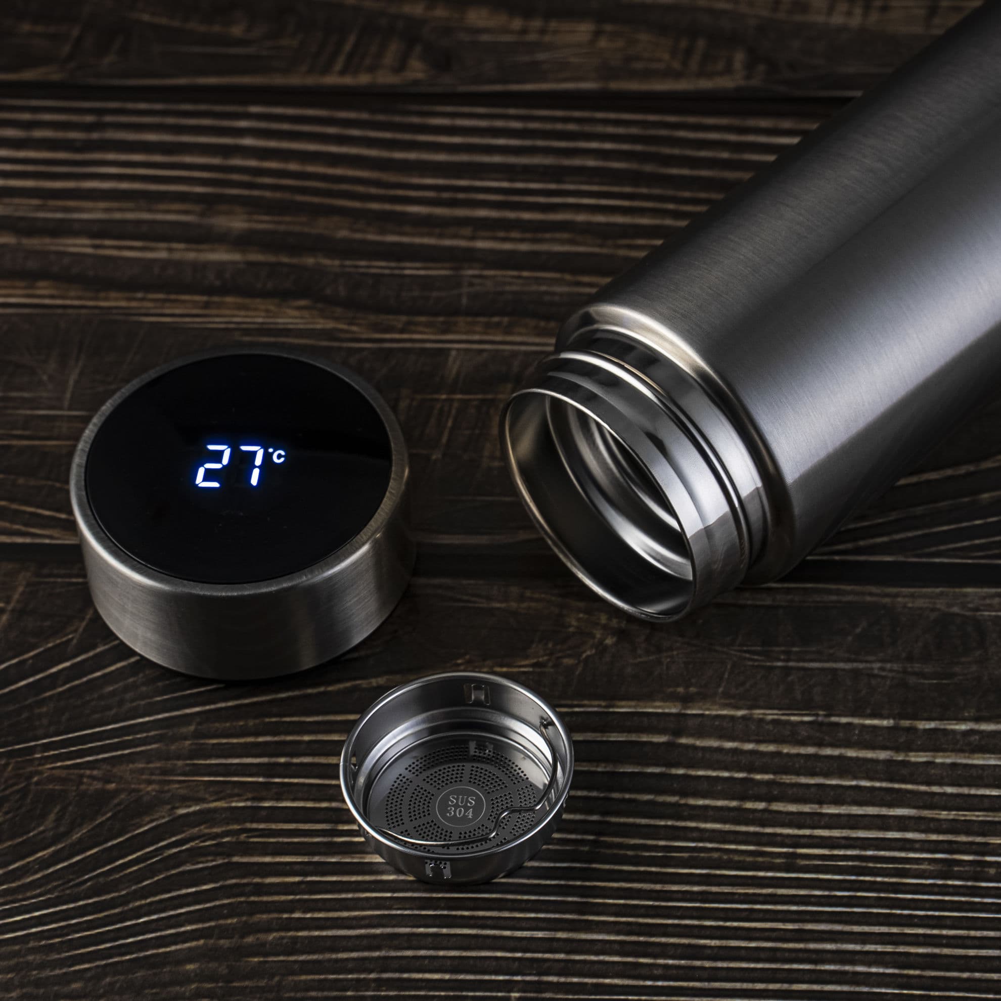 Recipient Termos SMART CUP LED 500ml cu afisaj temperatura — imagine 2