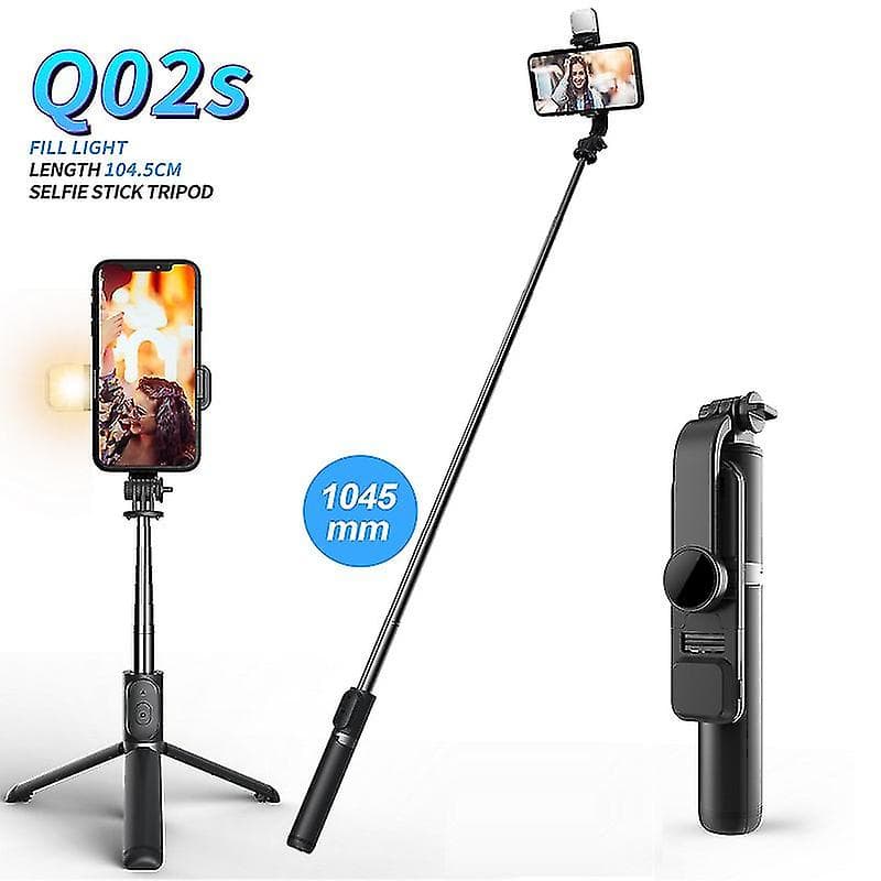 Selfie Stick Trepied Set 3in1 cu Lampa LED Conectare Bluetooth — imagine 7