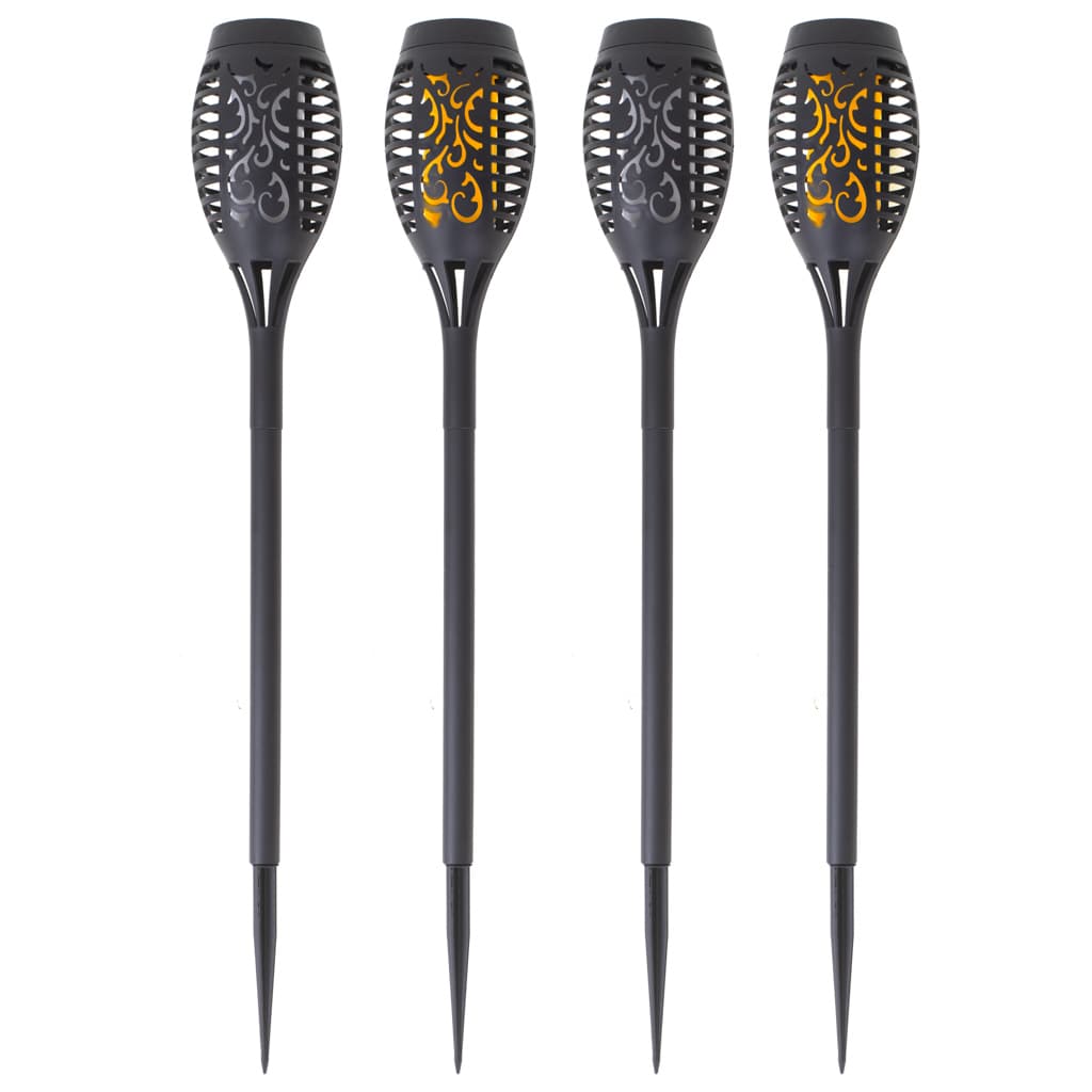 Lampi solare de gradina tip torca, set 4 bucati cu 12 LED-uri — imagine 3