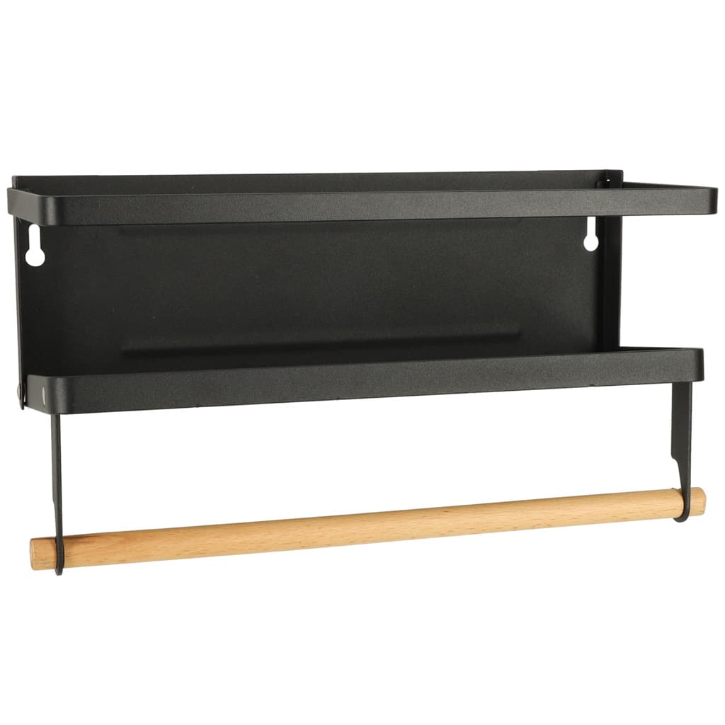 Raft magnetic de frigider 2in1 pentru condimente si prosop de bucatarie — imagine 4