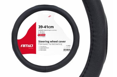 Husa volan AMIO neagra SWC-09-L (39-41cm)