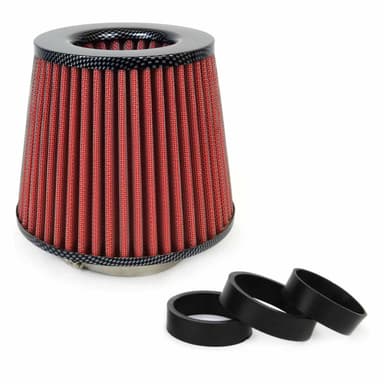 Filtru de aer conic AMIO Carbon cu 3 adaptoare