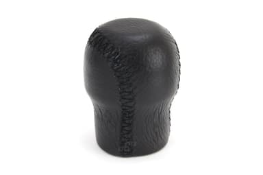 Nuca schimbator de viteza AMIO din piele neagra cu fir negru - 01757