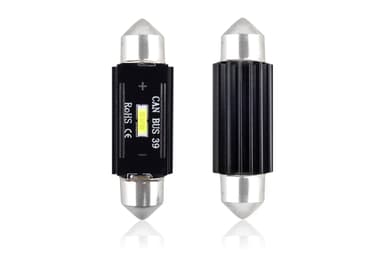 Set becuri auto LED CANBUS sofit compatibil C5W 1 SMD 39mm Alb 12/24V AMIO