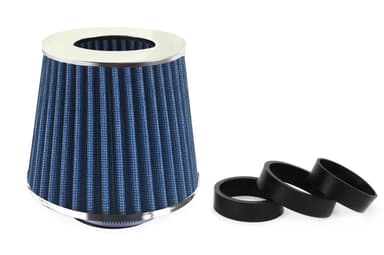 Filtru de aer AMIO conic albastru cu 3 adaptoare