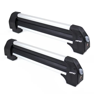 Suport Schi Snowboard AMIO cu prindere pe barele transversale, 570mm, model SSR-01S