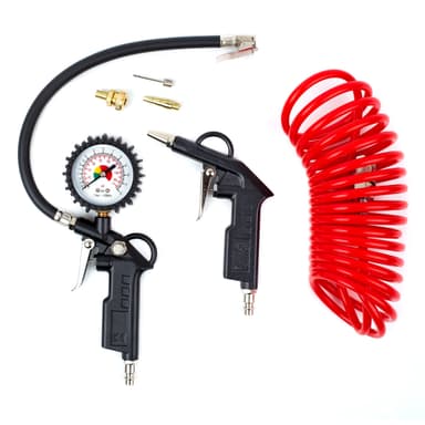 Set de instrumentele pneumatice AMIO 6 piese pentru umflare roti si suflare cabina camion