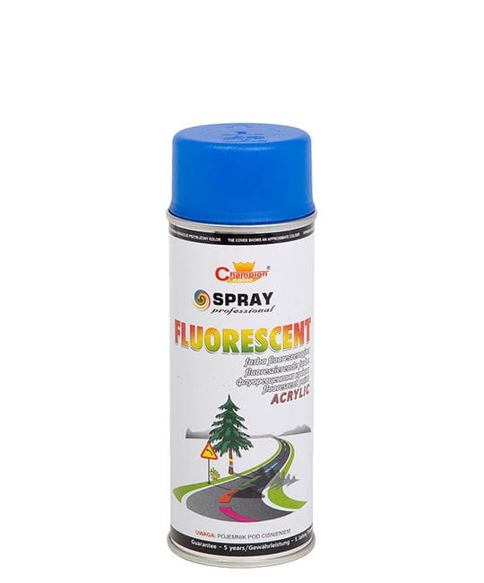 Spray Vopsea Fluorescent Champion Color 400ml Albastru — imagine 1