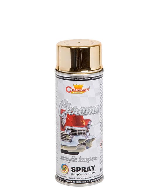 Spray Vopsea Champion Color Crom Gold 400ml — imagine 1