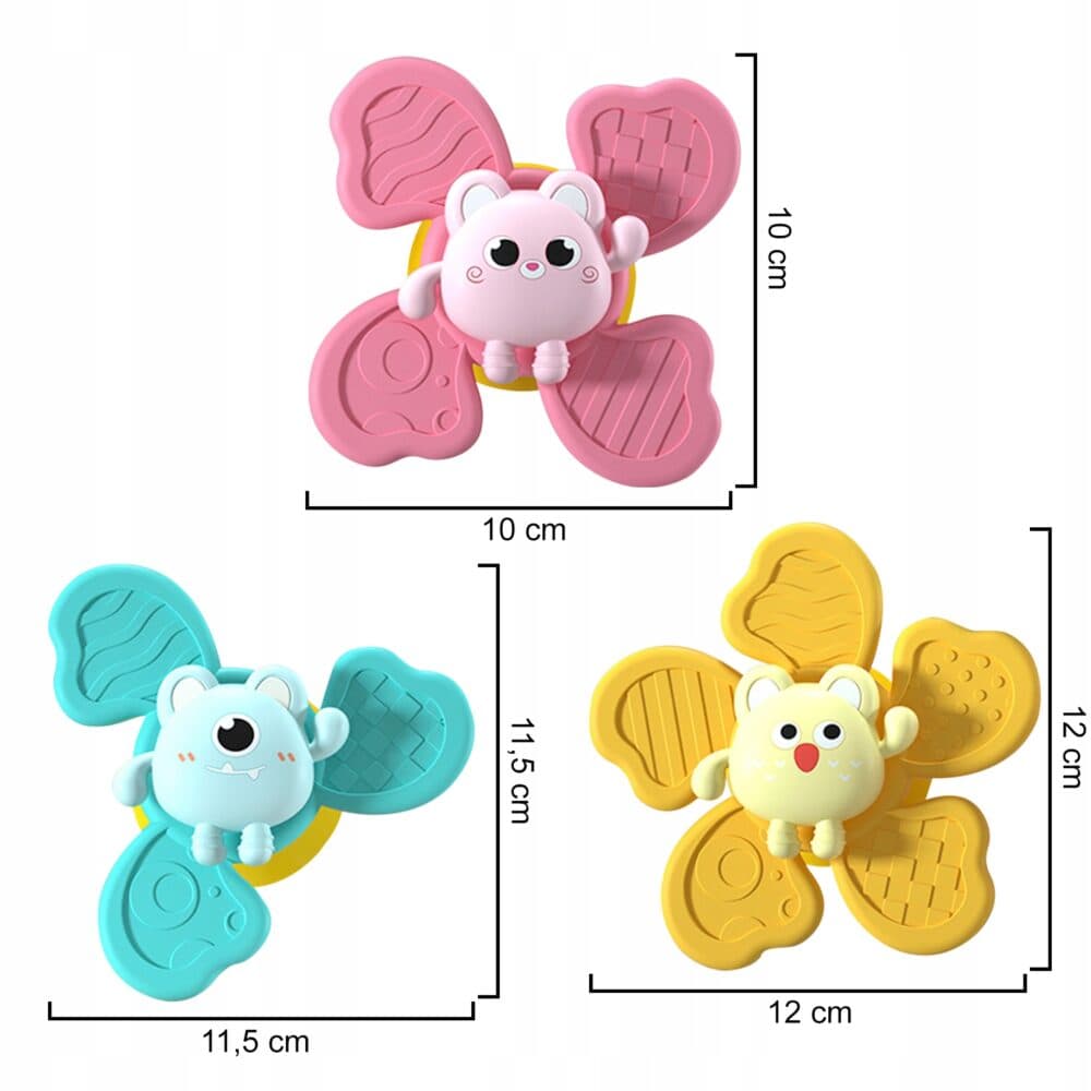Set de 3 jucarii interactive model FIDGET SPINNER J001 — imagine 2
