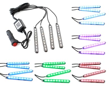 Set de iluminare LED RGB UnderCar Bluetooth 12cm ZD65B