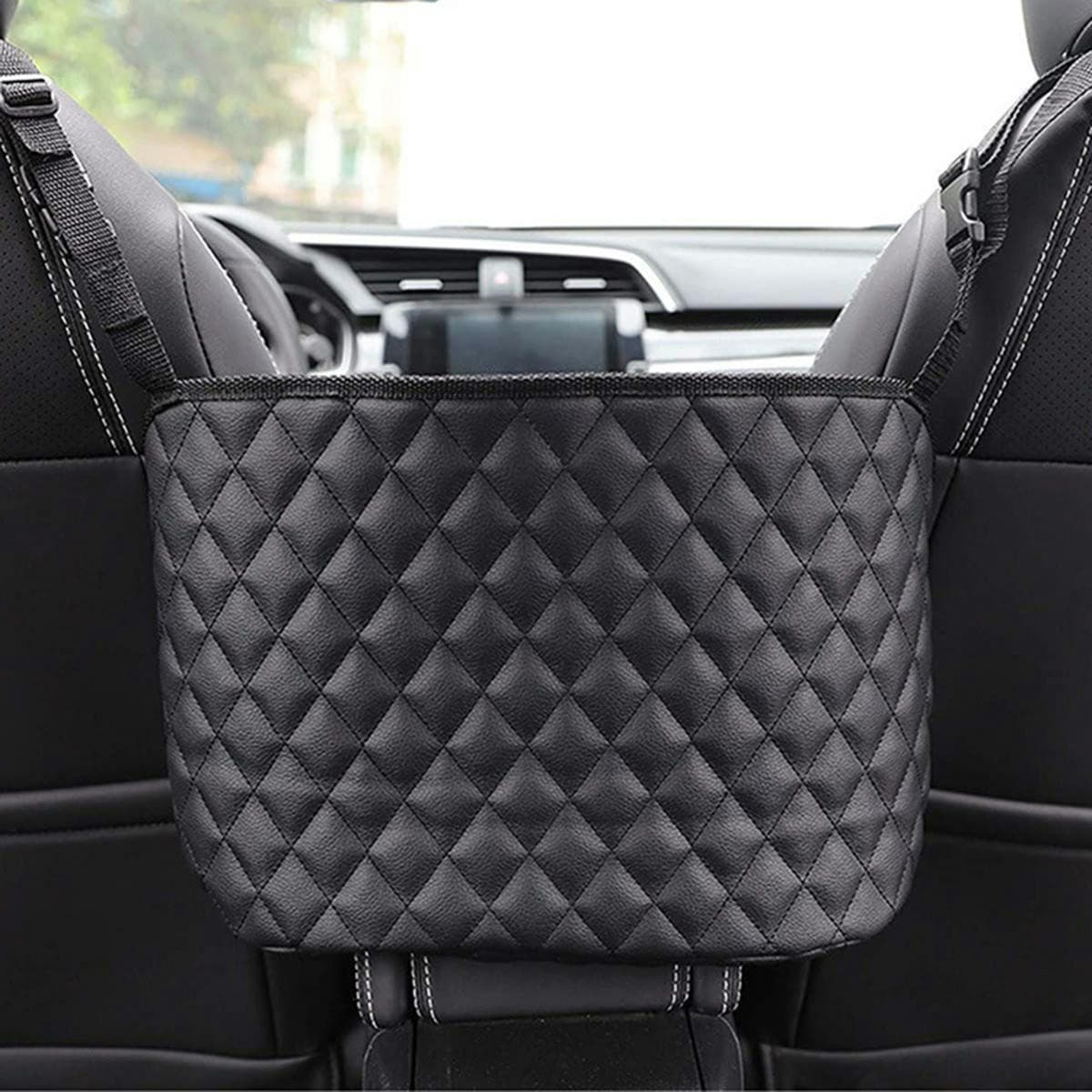 Organizator scaun auto sacosa neagra — imagine 1