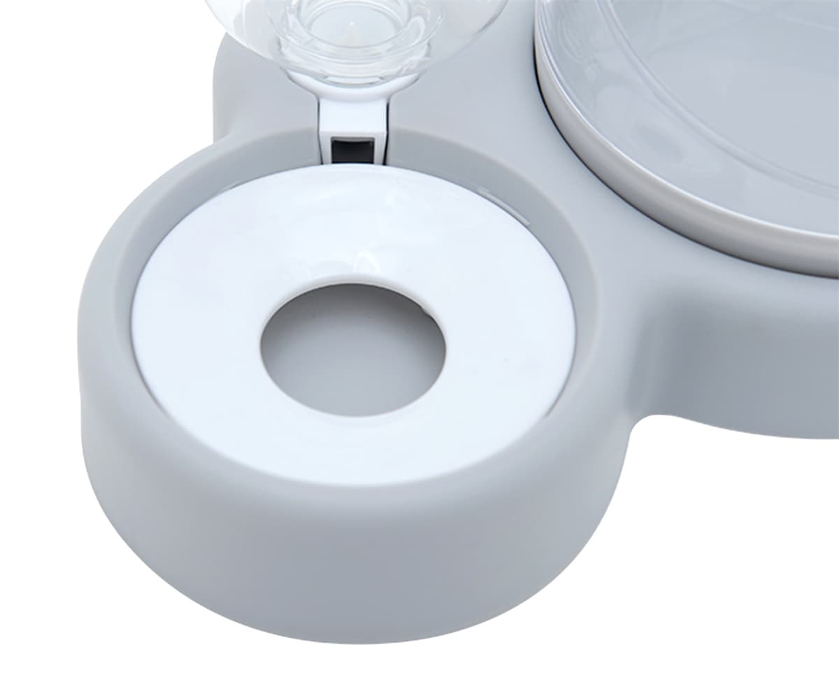 Dispenser automat de apa si vas dublu inclinata pentru pisici AVX-AG684E — imagine 4