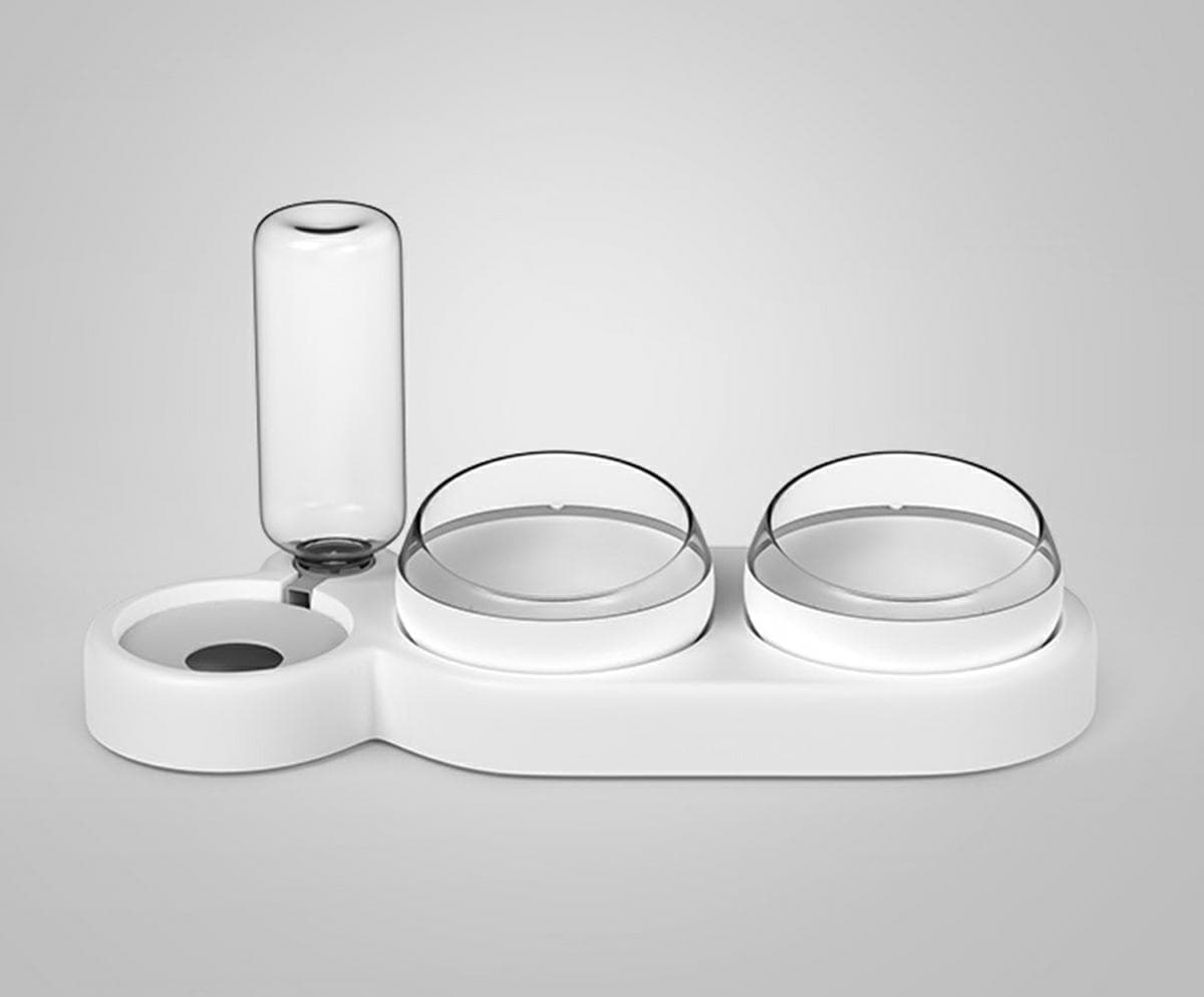 Dispenser automat de apa si vas dublu inclinata pentru pisici AVX-AG684E — imagine 7