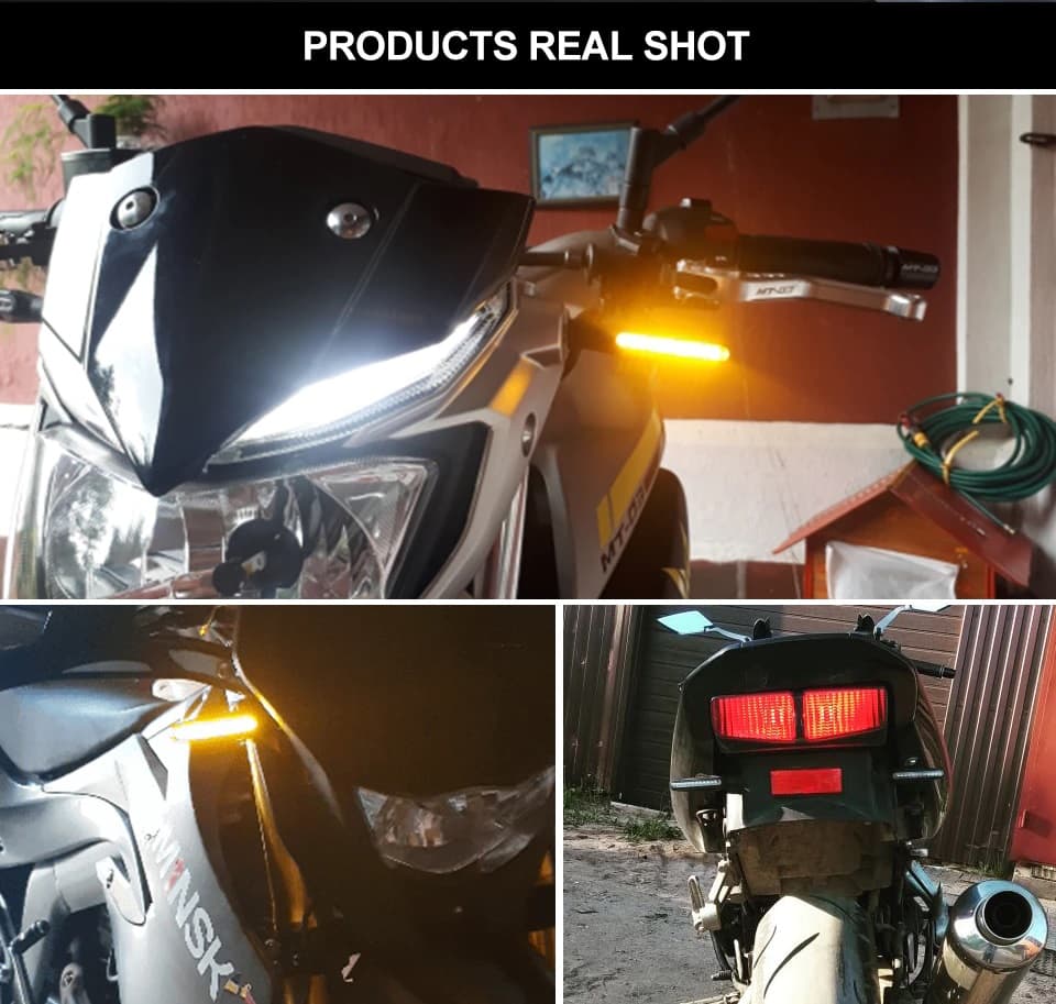 Set 2 lampi semnalizare moto LED — imagine 4