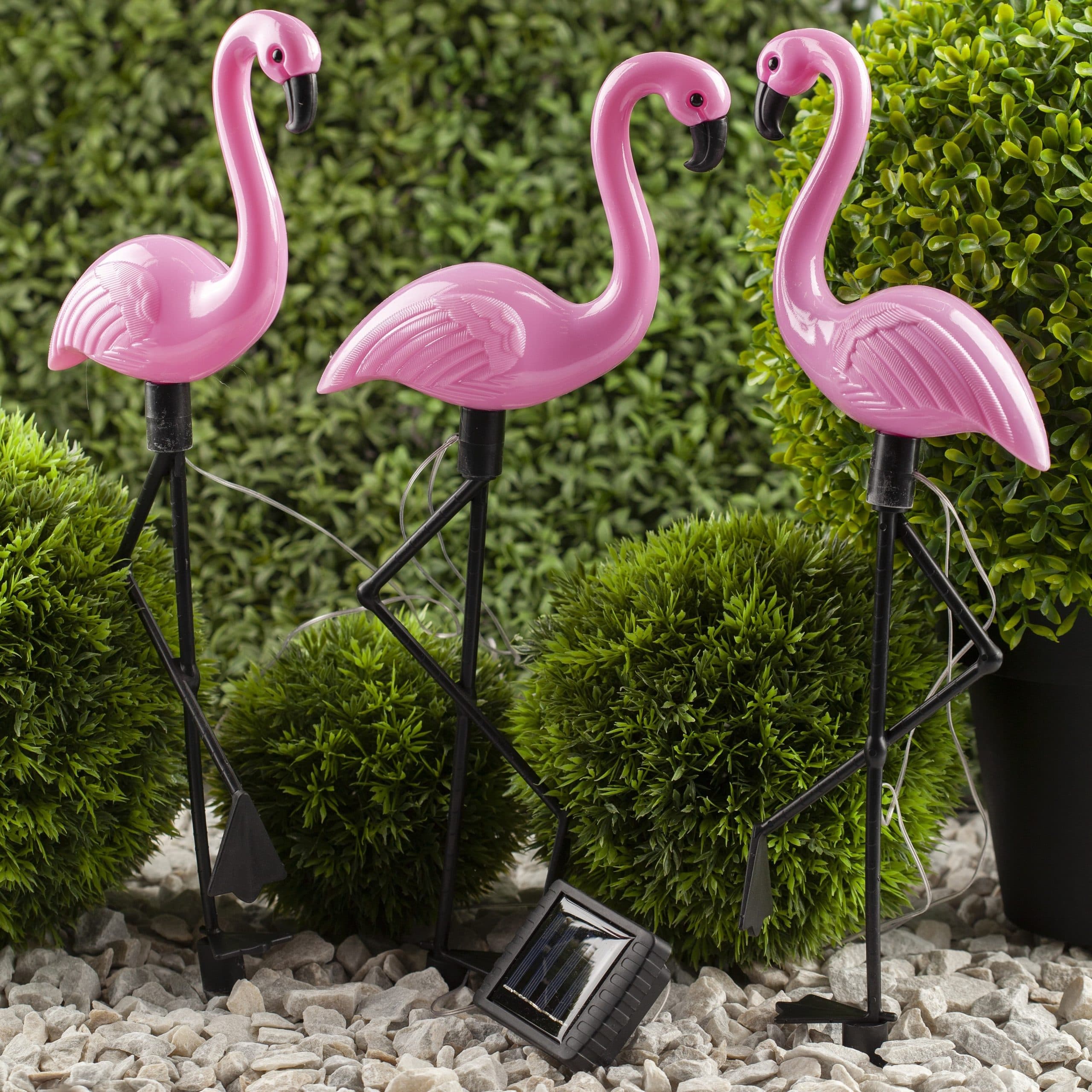 Set 3 x Lampa Solara estetica exterioara de gradina model Flamingo — imagine 6