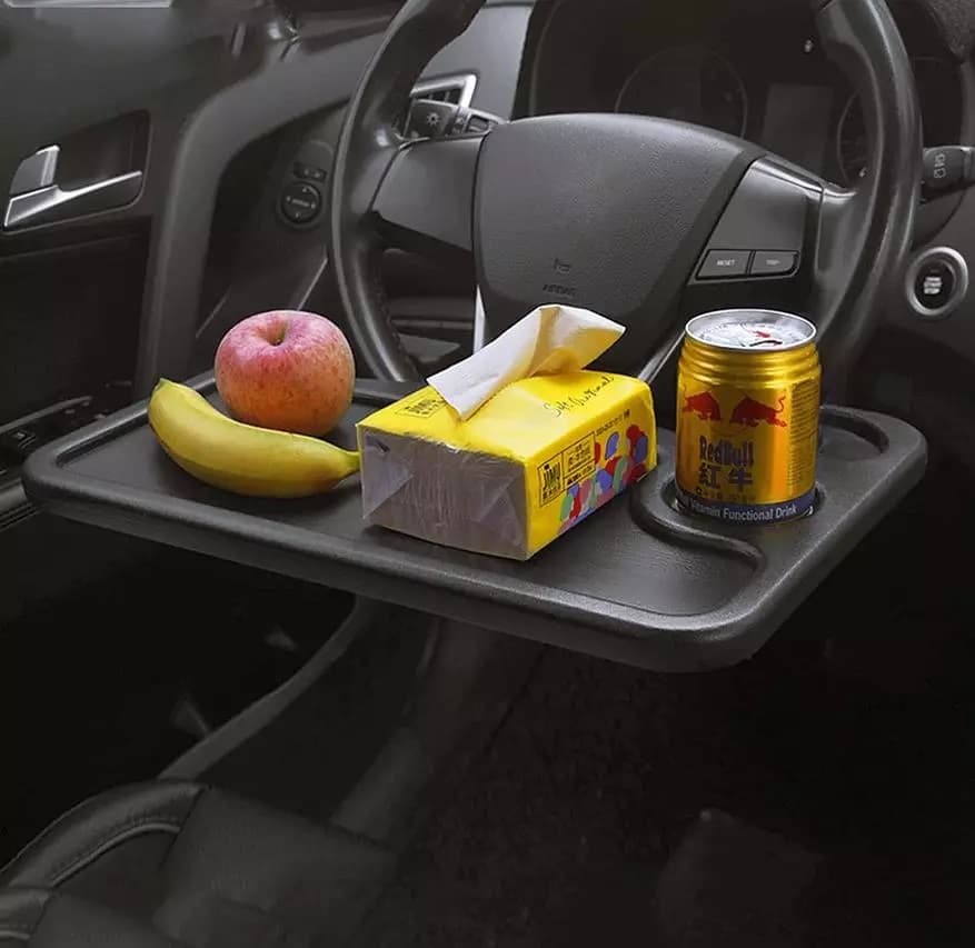 Organizator auto masa montat pe volan — imagine 1