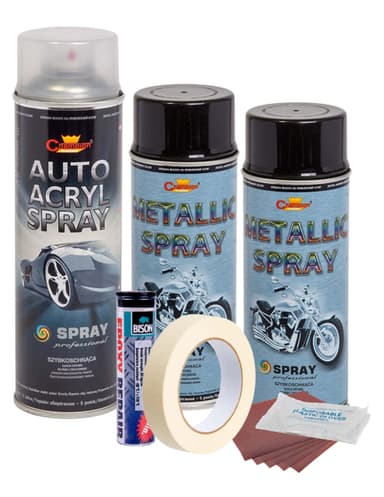 Kit reparatie si vopsire jante AVEX.ro Negru Metalizat