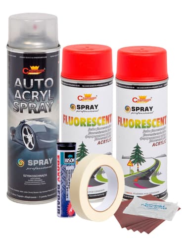 Kit reparatie jante AVEX.ro Culoare Rosu Fluorescent V2