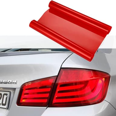 Folie protectie faruri stopuri auto Oracal Rosu