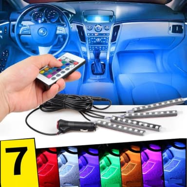 Lumini UnderCar LED RGB pentru interior sau exterior cu telecomanda 22cm