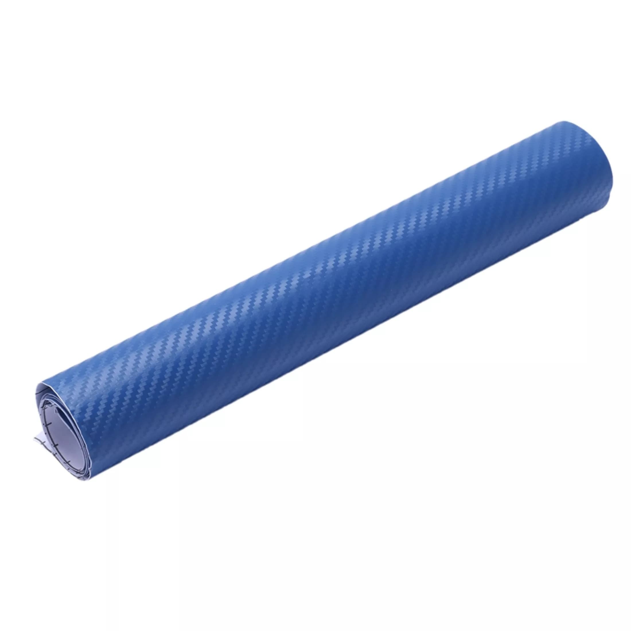Folie colantare auto Carbon 3D - Albastru (3m x 1,27m) — imagine 2