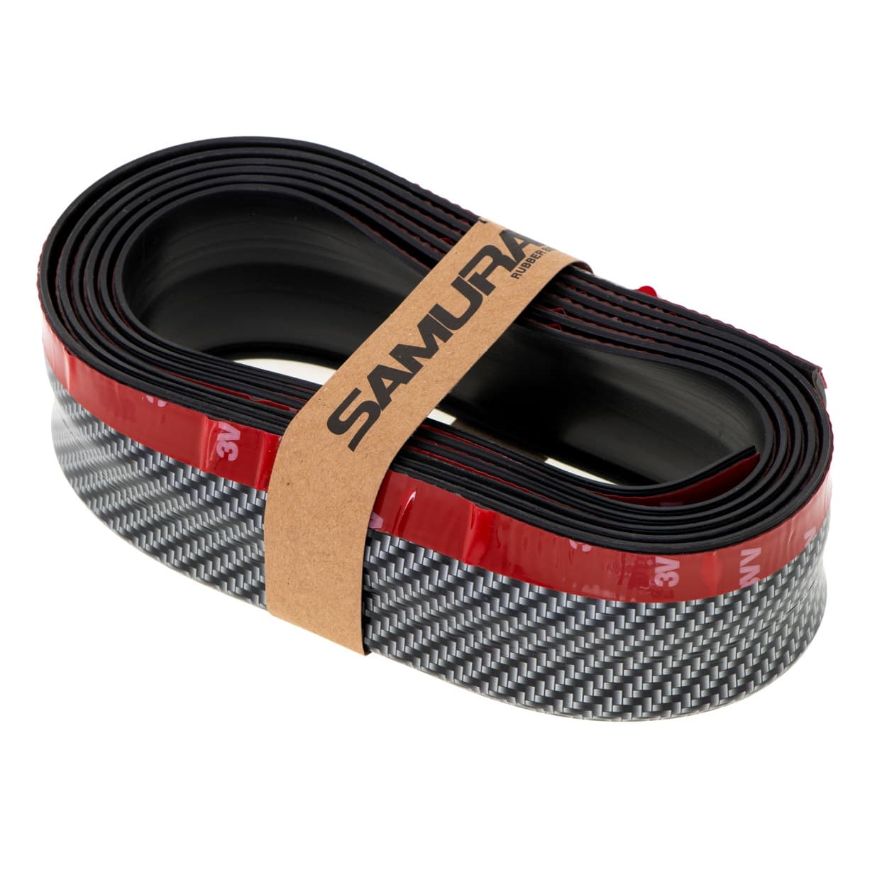 Protectie spoiler bara fata/spate din cauciuc, culoare CARBON Negru — imagine 3
