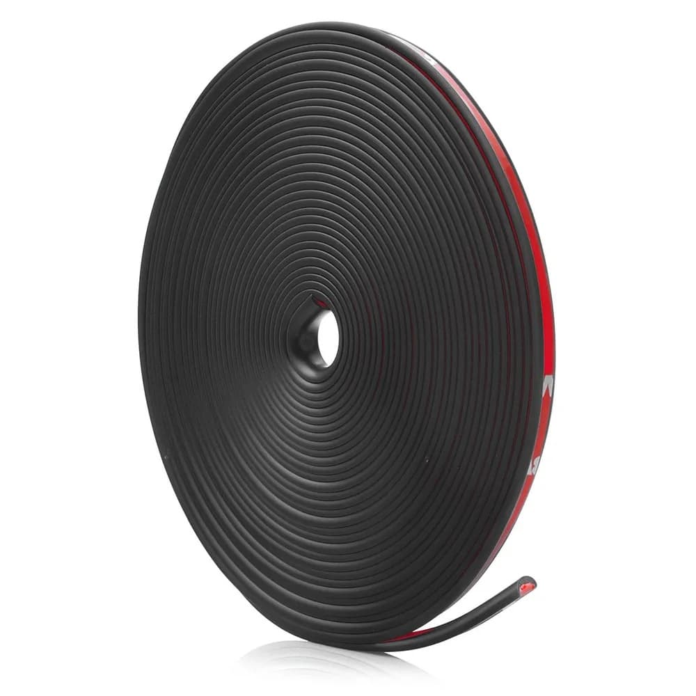 Inele de protectie si decor jante adezive plastic flexibil NEGRU — imagine 1