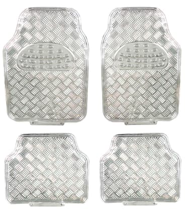 Covorase Auto Universale Model Diamond Culoare Crom Argintiu