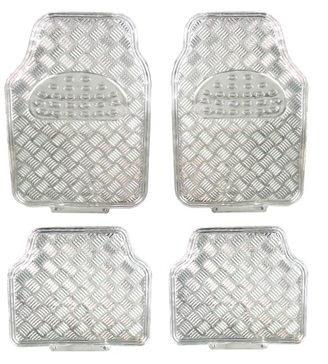 Covorase Auto Universale Model Diamond Culoare Crom Argintiu — imagine 1