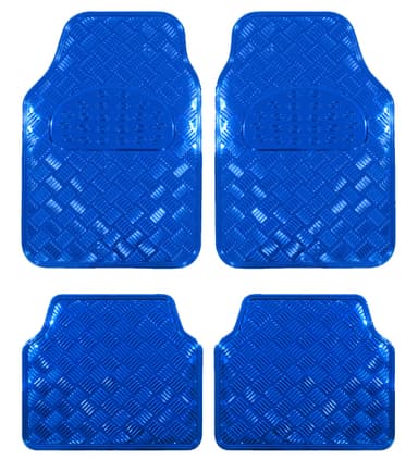 Covorase Auto Universale Model Diamond Crom Albastru