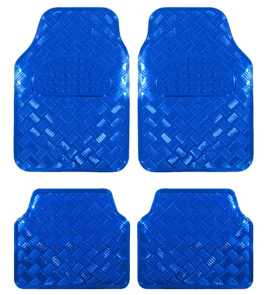 Covorase Auto Universale Model Diamond Crom Albastru — imagine 1