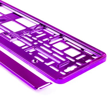 Suport numar inmatriculare AMIO plastic violet