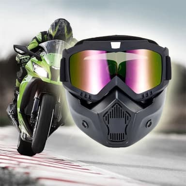 Masca de Protectie cu ochelari detasabili pentru moto, ATV, quad