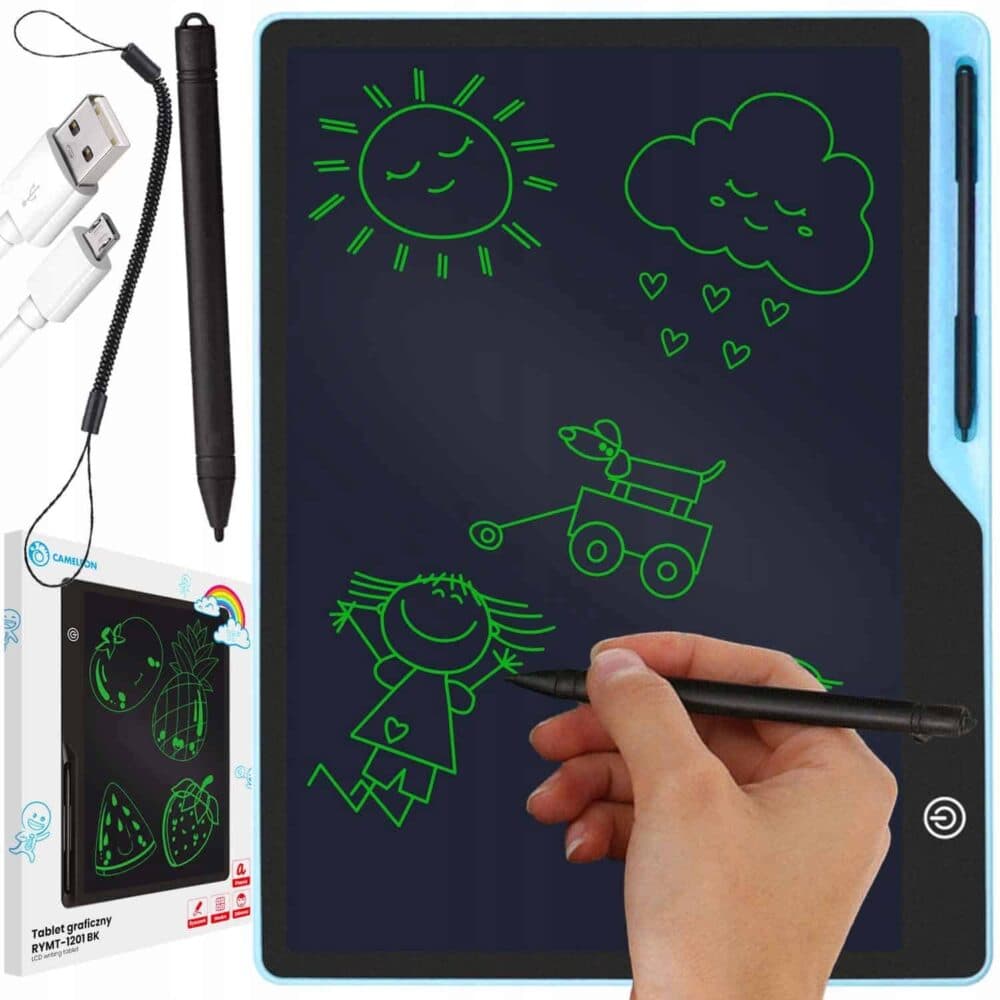 Tableta grafica de 16 inch pentru copii, Albastru — imagine 1