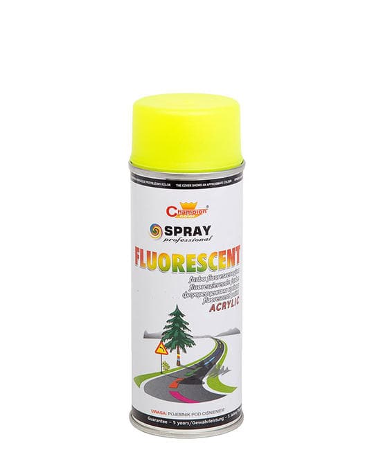 Spray Vopsea Fluorescent Champion Color 400ml Galben — imagine 1