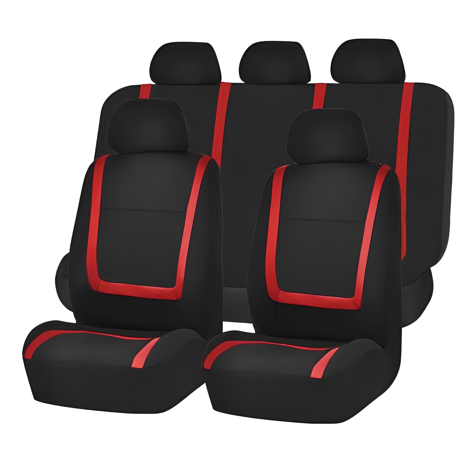Huse scaun auto set universal 9 piese Red Line — imagine 1