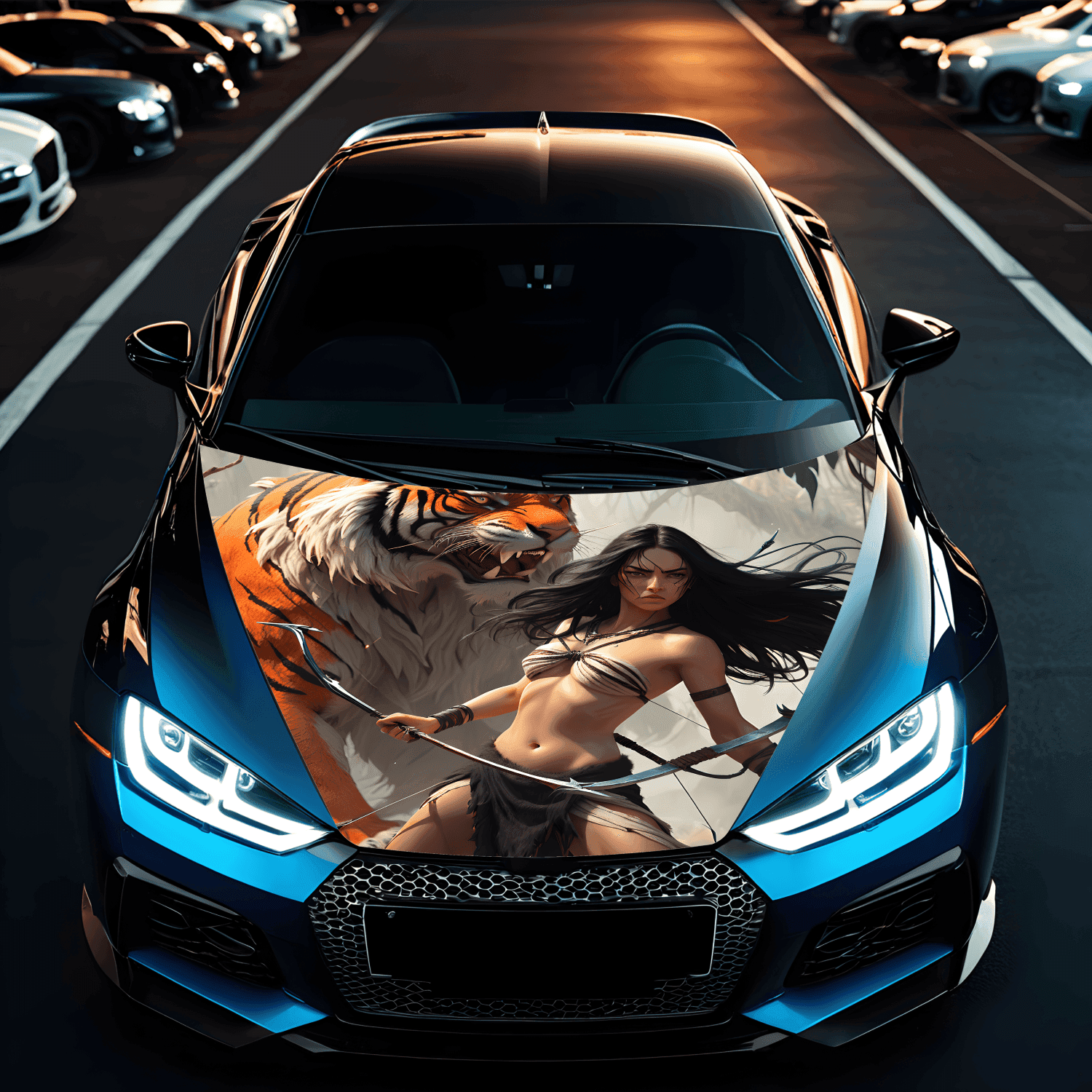 Folie Capota Auto OraFol Hood Art Marime S — imagine 1