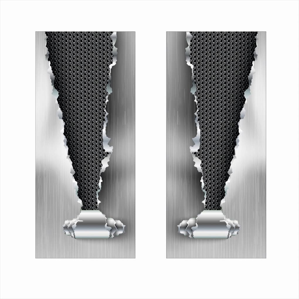 Set de stickere decorative pentru stalpii usilor auto, print autoadeziv, dimensiune 2 buc x 50 x 22 cm — imagine 1