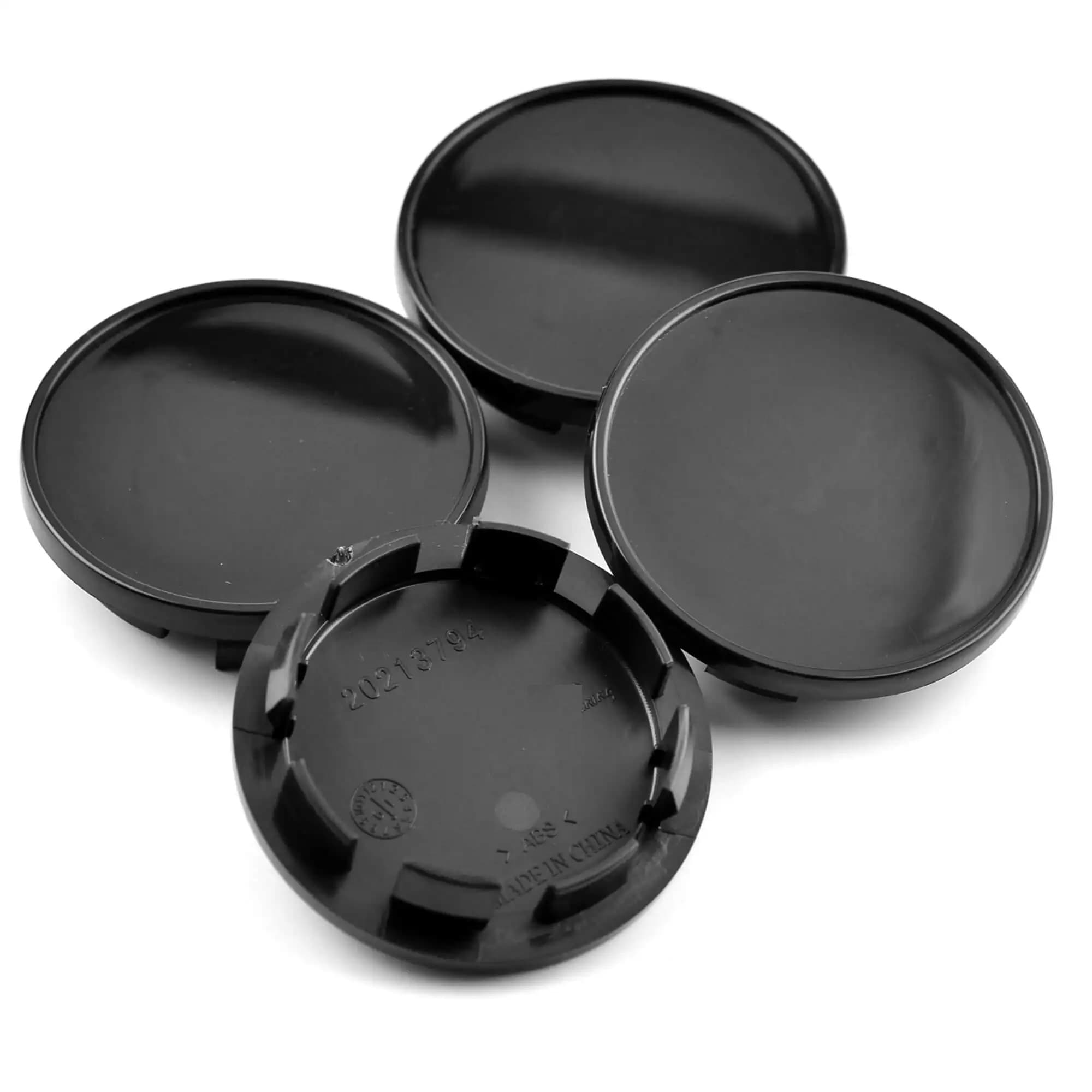 Capace centrale jante aliaj, Set 4, diametru 77 mm, negru — imagine 1