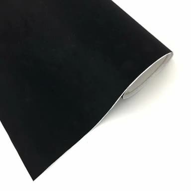 Rola folie colantare auto Catifea Neagra, 15m x 1.35m
