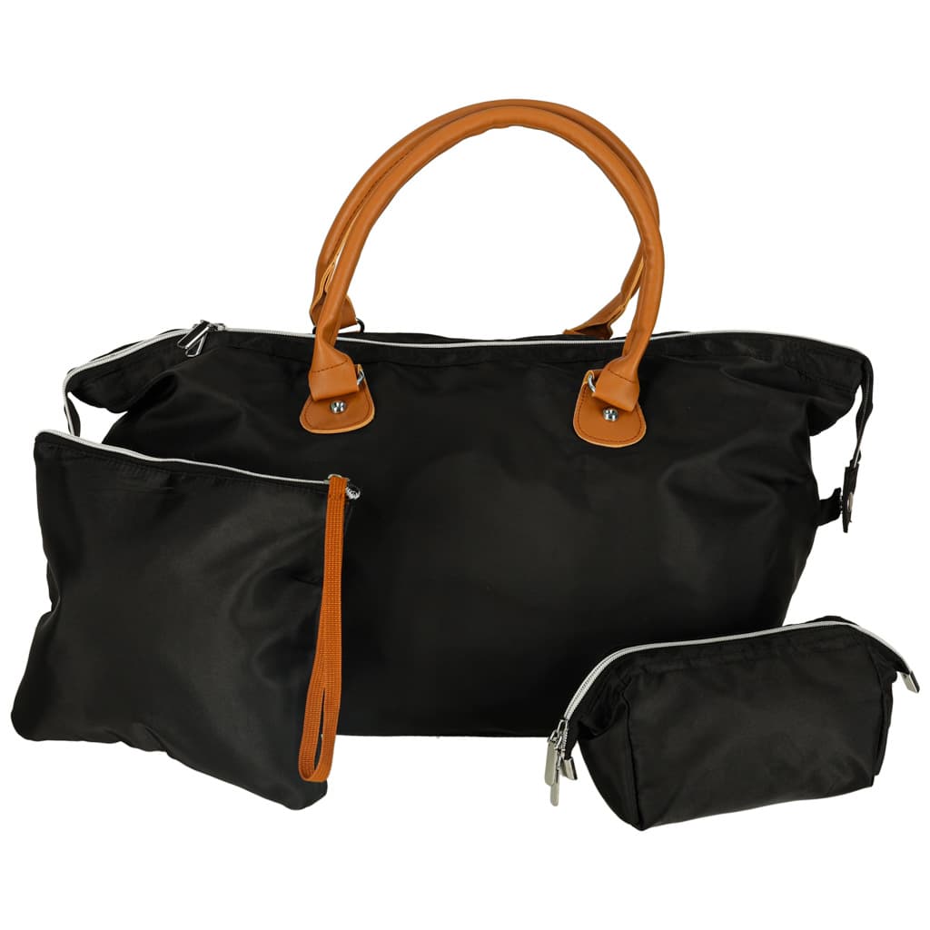 Geanta de calatorie multifunctionala pentru carucior Set 3 piese Negru — imagine 1