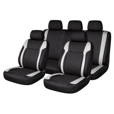 Set huse scaune auto Premium Diamond Core, Negru/Gri