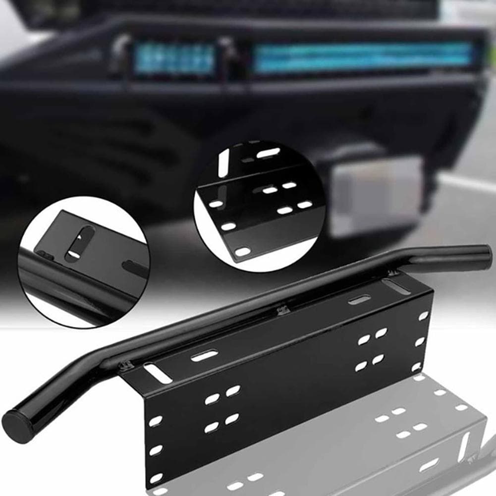 Bullbar aluminiu cu suport numar si proiectoare pentru vehicule offroad — imagine 1