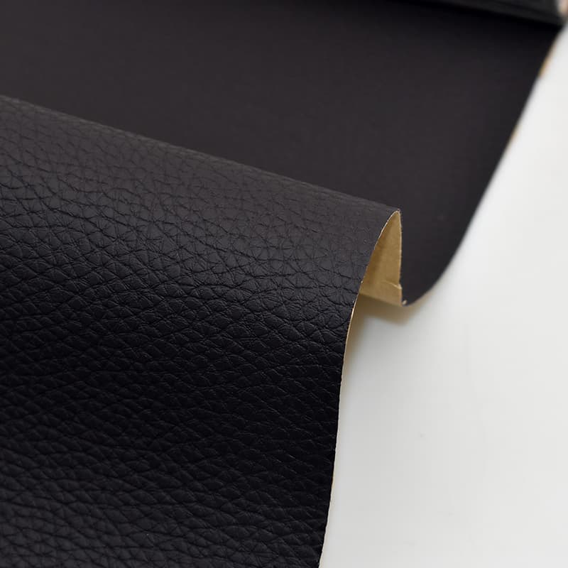 Material Piele Ecologica Autoadeziv pentru Reparatii Neagra 50cm x 150cm — imagine 1