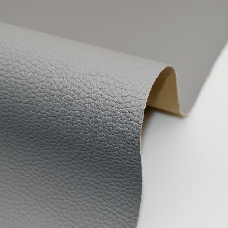 Piele Ecologica Autoadeziva Gri pentru reparatii mobilier auto — imagine 1