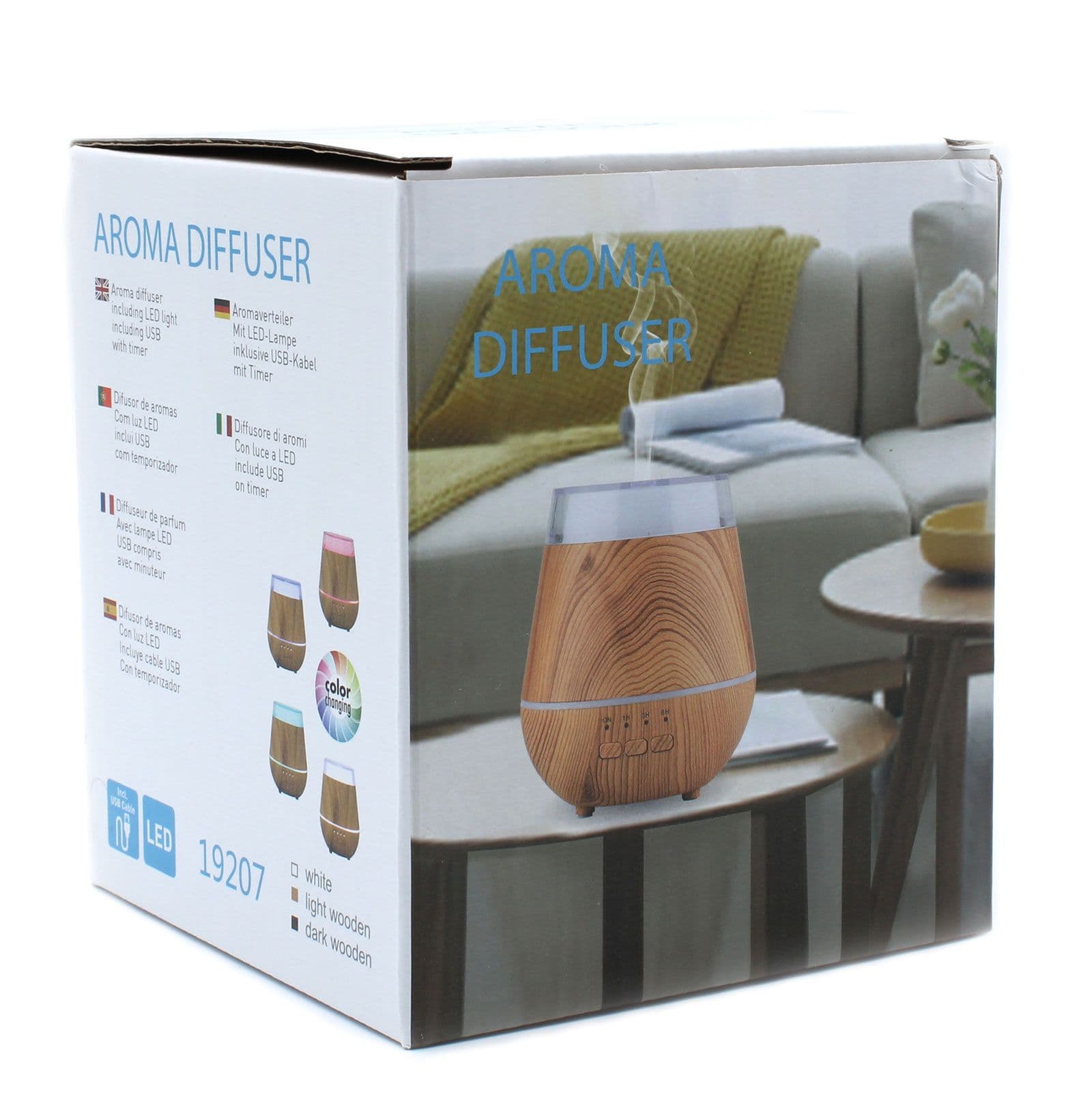 Atomizor Helsinki - USB - Schimbare Culoare - Temporizator — imagine 1