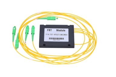 Splitter Fiber Optic 1:4 FBT SC/APC Extralink 70:10:10 2.0mm 1m